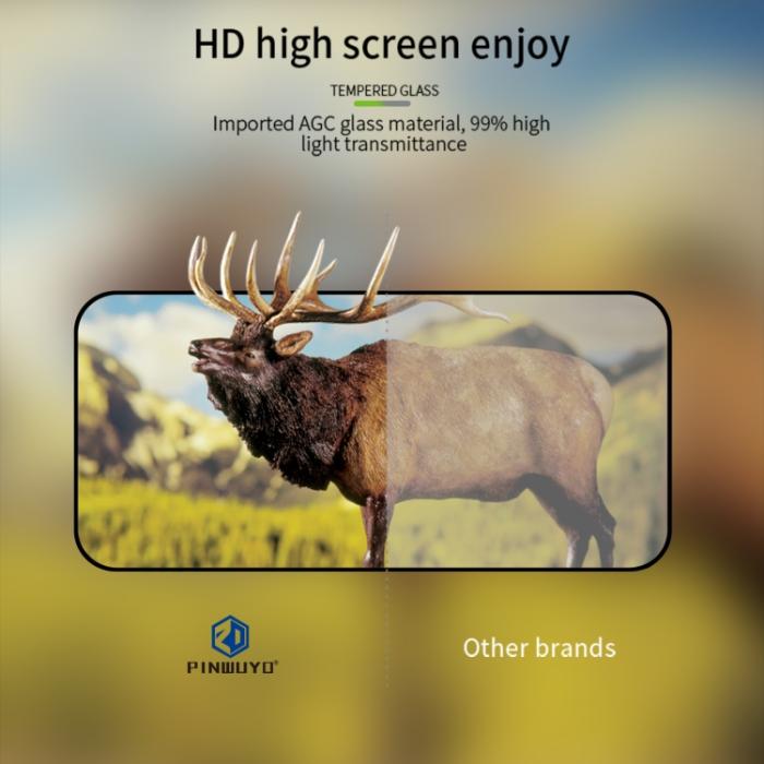 Bild 5, PINWUYO iPhone 14 Pro Skärmskydd Heltäckande Härdat Glas