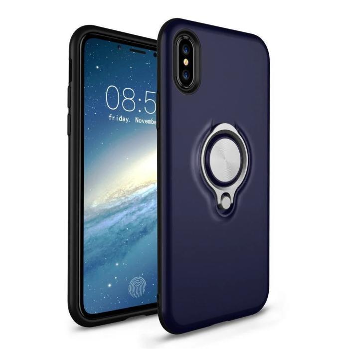 Bild 1, iPhone X/Xs Ringskal Mörk Blå