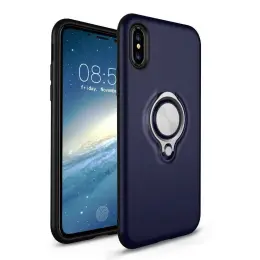 iPhone X/Xs Ringskal Mörk Blå