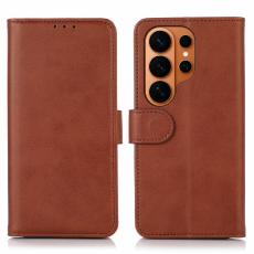 Samsung Galaxy S26 Ultra Fodral L&auml;der Brun