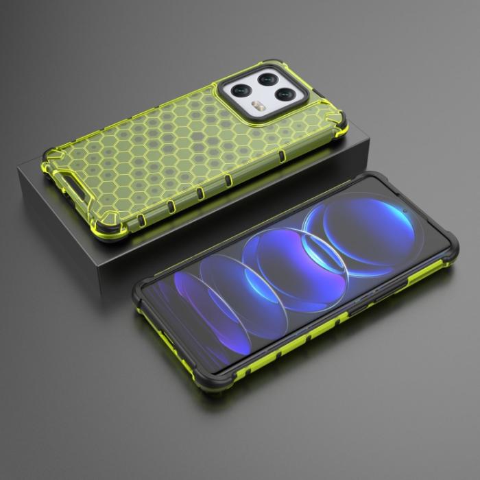 Bild 3, Xiaomi 13 Pro 5G Skal Shockproof Honeycomb Textur Grön