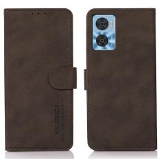 KHAZNEH Motorola Moto E22i Fodral Retro Läder Brun