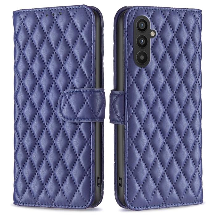 Bild 1, Samsung Galaxy A25 5G Fodral Diamond Läder Blå