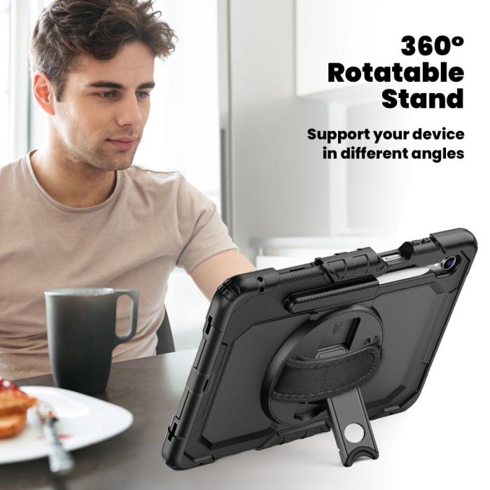 Bild 6, Tech-Protect Samsung Galaxy Tab S11 Skal 360 Solid Svart
