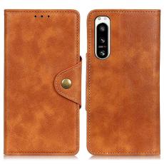 Sony Xperia 5 IV Fodral Magnetisk Mässing Brun