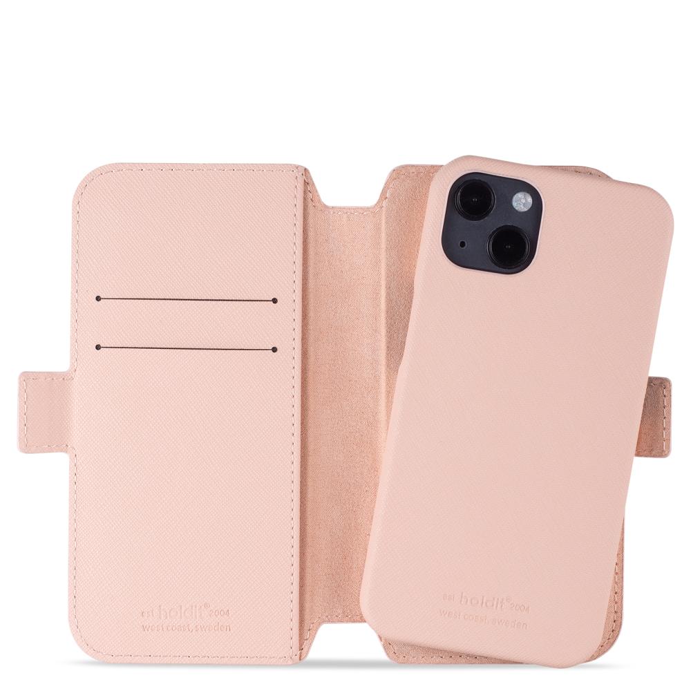 holdit iPhone 13 - Stockholm 2in1 Magnet Fodral / Skal - Rosa