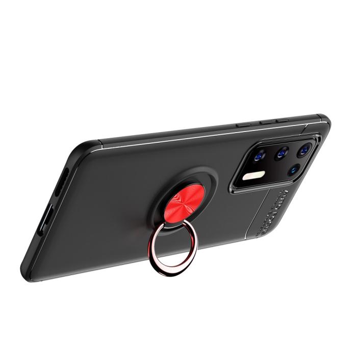 Bild 4, Huawei P40 - Ring Skal - Svart/Röd