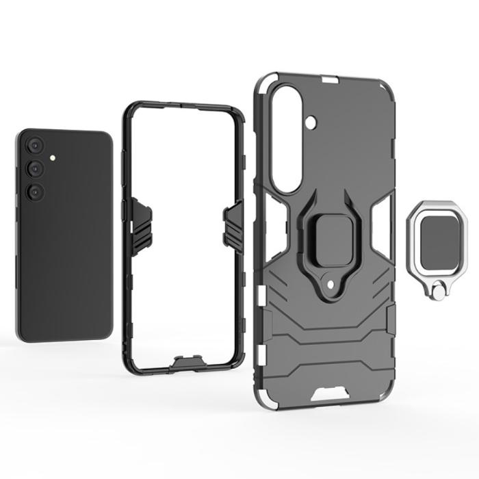 Bild 3, Samsung Galaxy S24 Plus Skal Ring Hybrid Armor Navy Blue