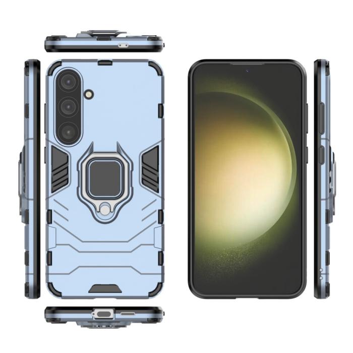 Bild 5, Samsung Galaxy S24 Plus Skal Ring Hybrid Armor Navy Blue