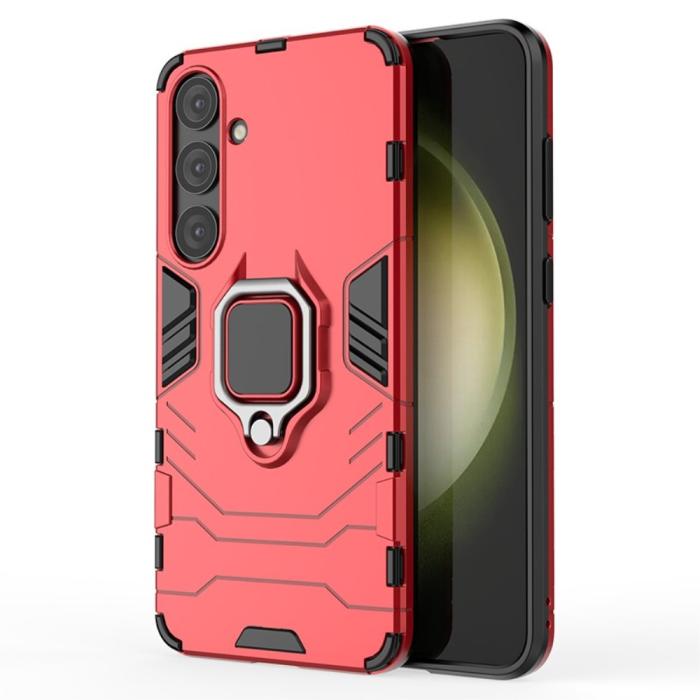 Bild 1, Samsung Galaxy S24 Plus Skal Ring Hybrid Armor Röd