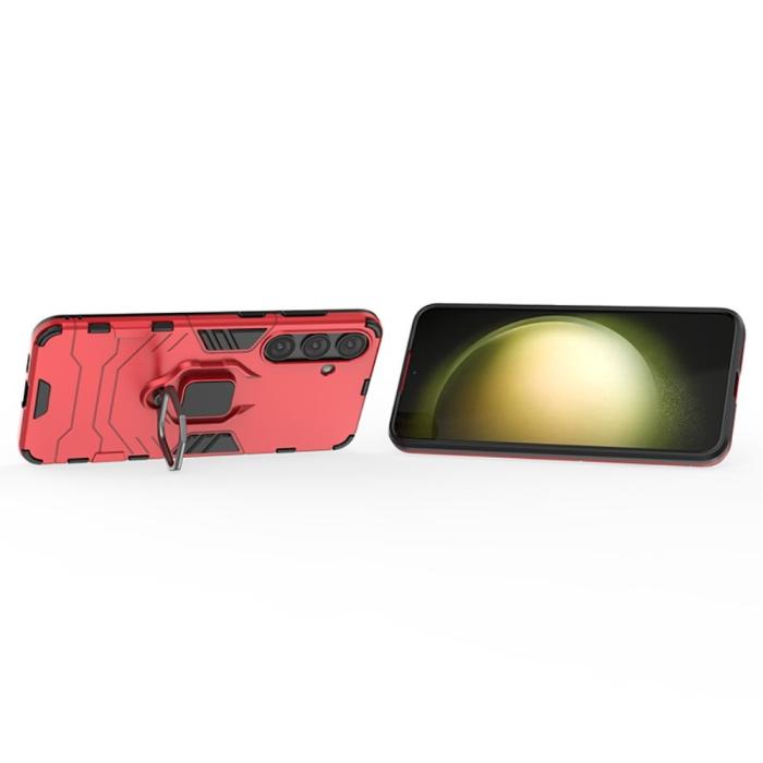 Bild 2, Samsung Galaxy S24 Plus Skal Ring Hybrid Armor Röd