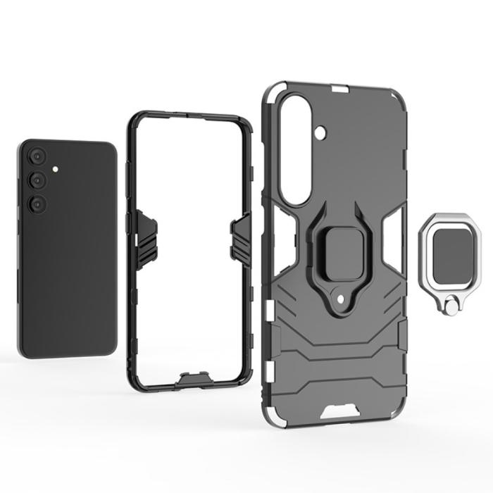 Bild 3, Samsung Galaxy S24 Plus Skal Ring Hybrid Armor Röd