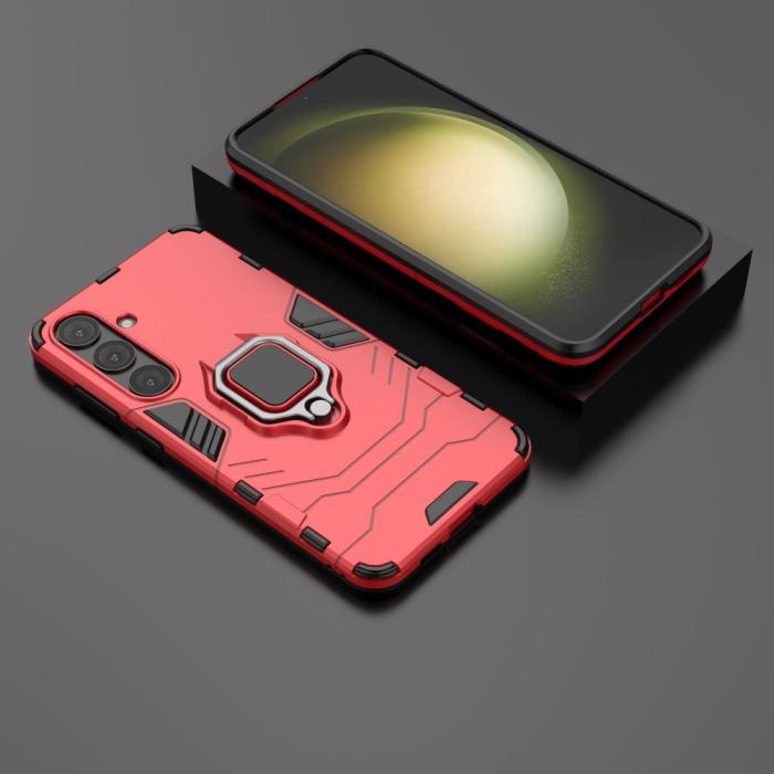 Bild 4, Samsung Galaxy S24 Plus Skal Ring Hybrid Armor Röd