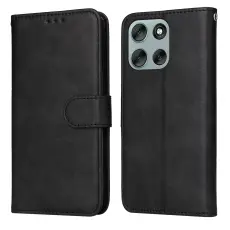 Motorola Moto G56 5G Fodral L&auml;der Svart