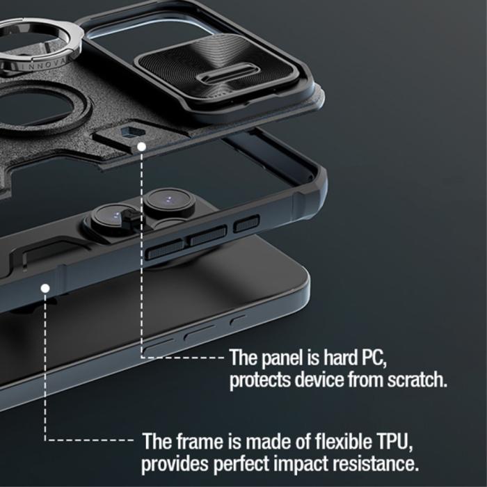 Bild 6, NILLKIN iPhone 15 Pro Max Skal CamShield Armor Ring Grön