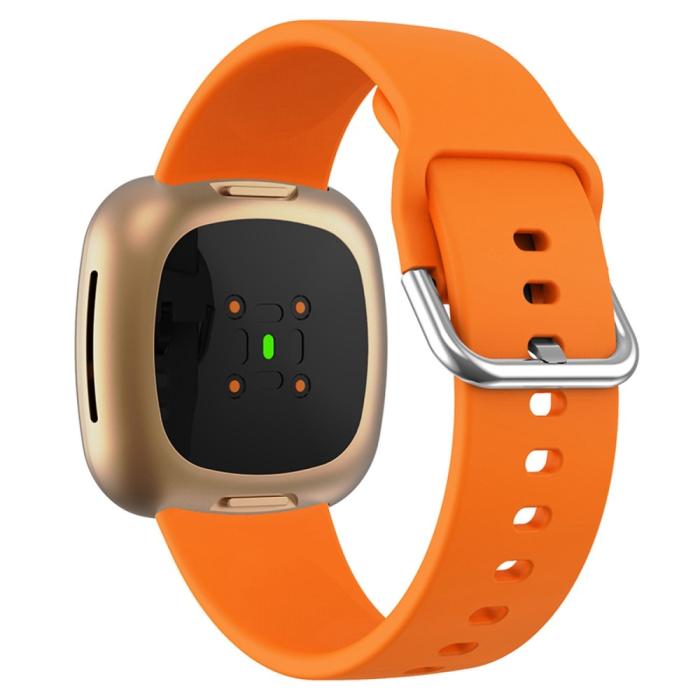 Bild 1, Fitbit Versa 4/Sense 2 Klockarmband Silikon Orange
