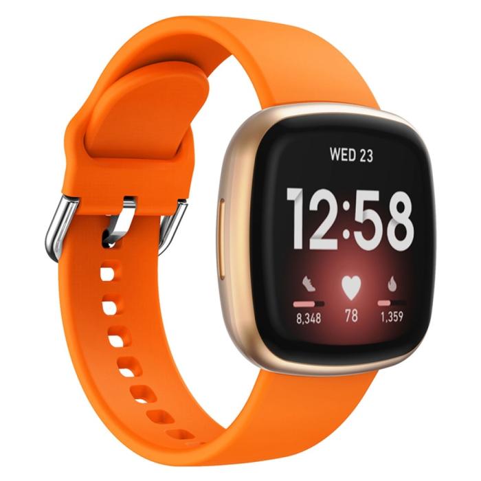 Bild 2, Fitbit Versa 4/Sense 2 Klockarmband Silikon Orange