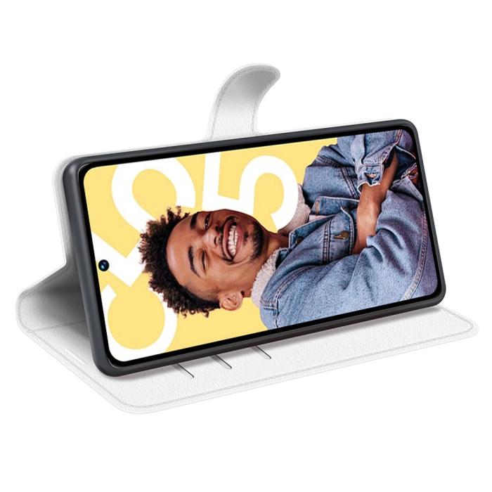 Bild 3, Google Pixel 8 Fodral Litchi Textur Vit