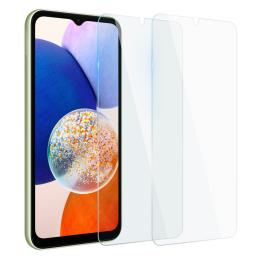 NORTHJO Galaxy A14 4G/5G 2-PACK Skärmskydd Härdat Glas