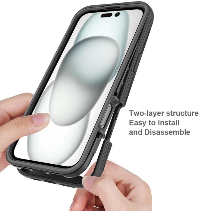 Bild 2, iPhone 16 Plus Skal 360 Hybrid Defense Svart