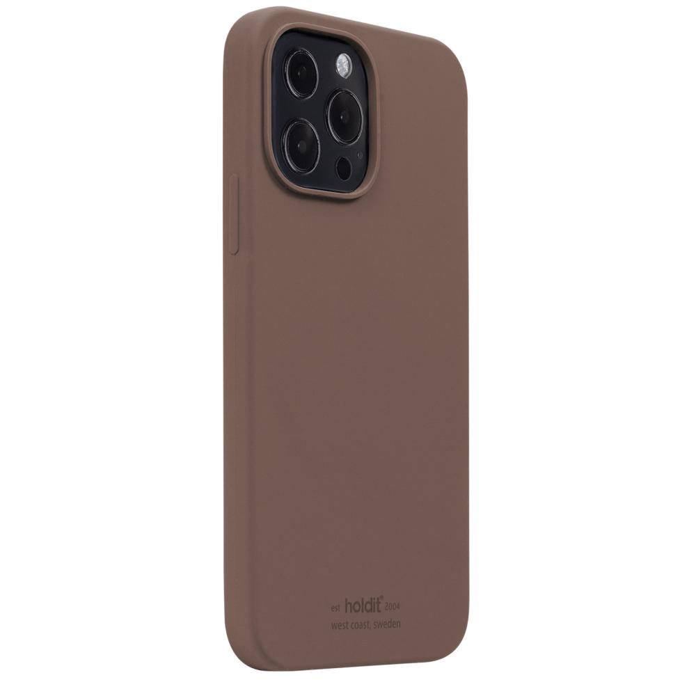 holdit iPhone 13 Pro Max Skal Silikon Dark Brown