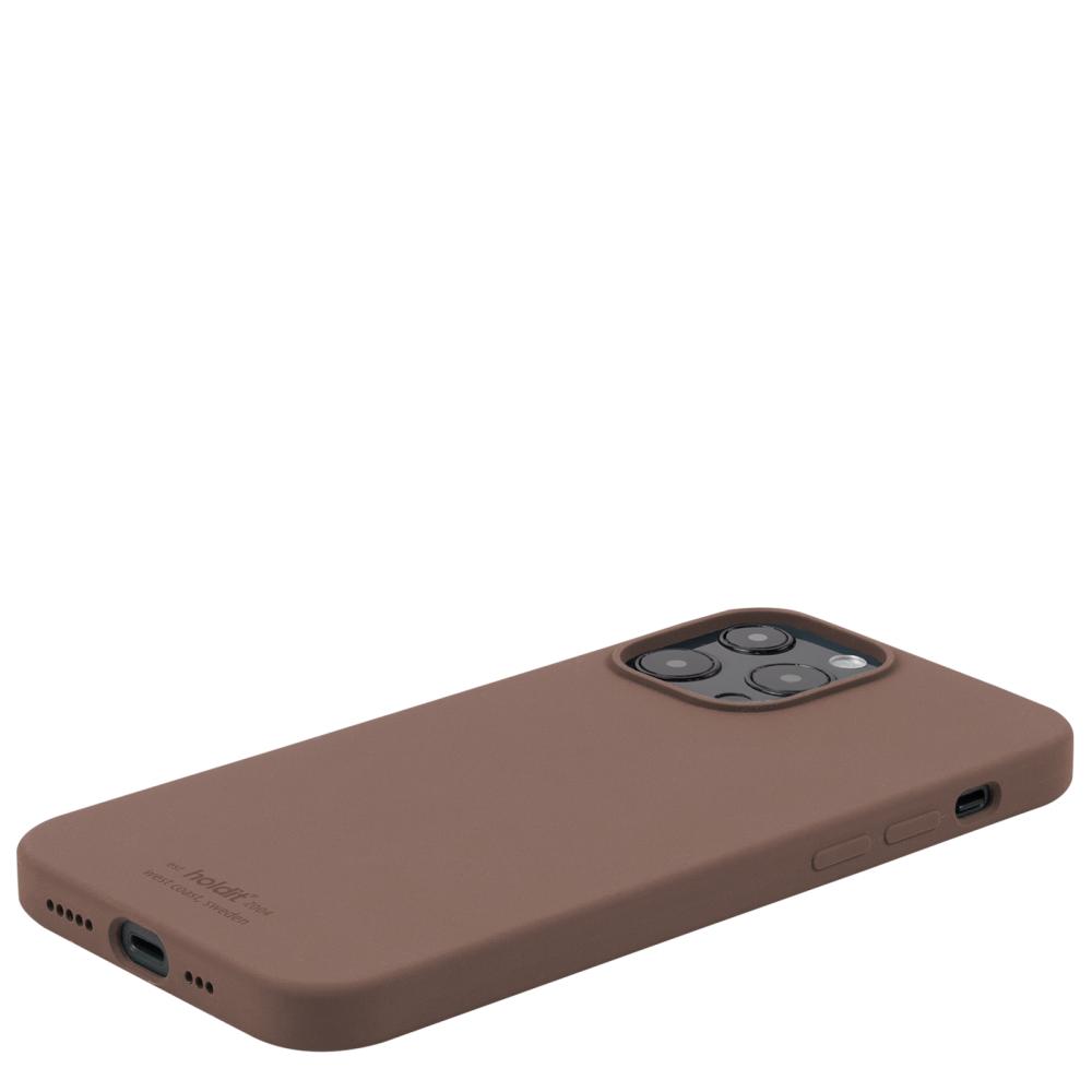 holdit iPhone 13 Pro Max Skal Silikon Dark Brown