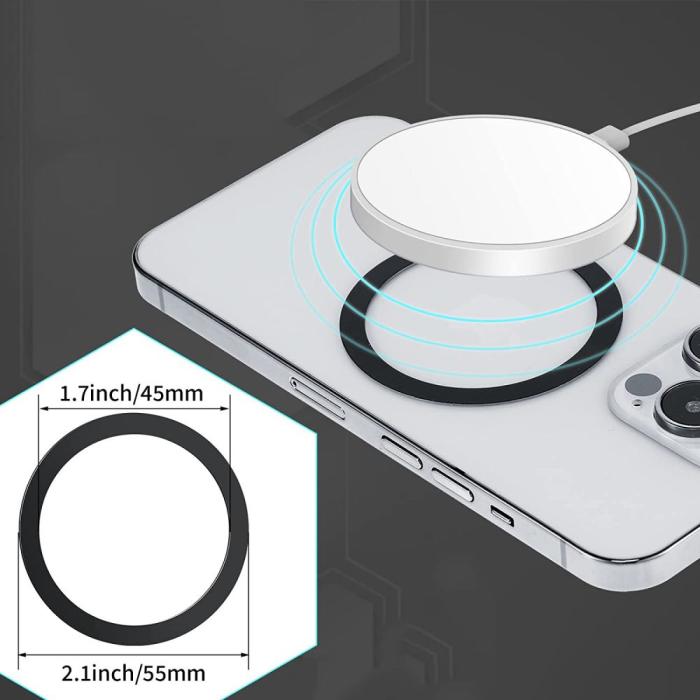 Bild 2, Tech-Protect Universal Magmat MagSafe Ring Svart/Silver