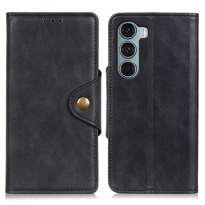 Bild 1, Motorola Moto G200 Fodral Mässing Magnet Svart