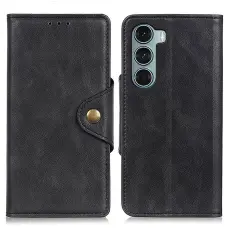Motorola Moto G200 Fodral Mässing Magnet Svart