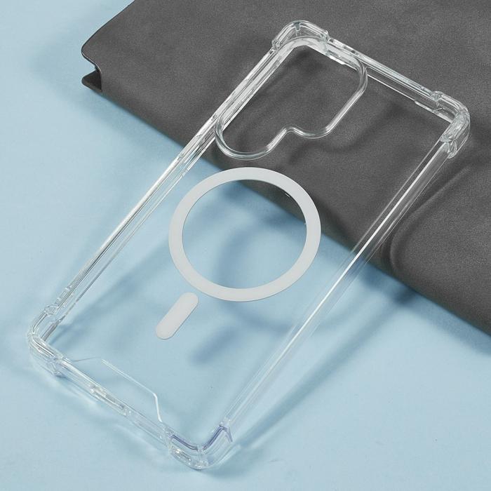 Bild 3, Galaxy S26 Ultra Skal MagSafe Shockproof Hybrid Transparent