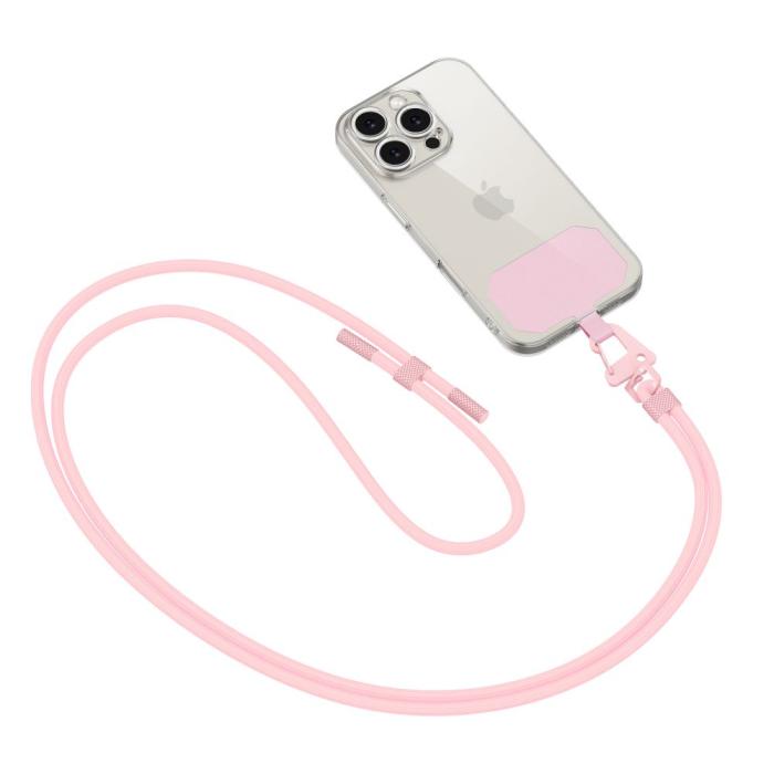 Bild 2, Tech-Protect Mobilsnöre CrossBody Strap Baby Pink