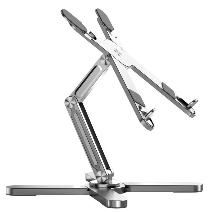 Bild 2, Tech-Protect Laptop Stativ Justerbart Universal Silver