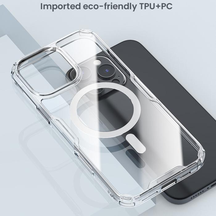 Bild 6, NILLKIN iPhone 16 Pro Max Skal MagSafe Pro Transparent