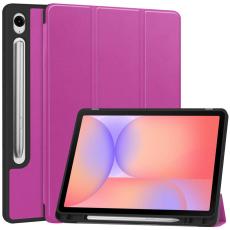 Samsung Galaxy Tab S10 Lite Fodral Tri-Fold Pennhållare Lila