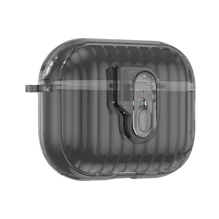 Bild 2, AirPods Pro 3 Skal Hybrid Shell Texture Tonad Svart