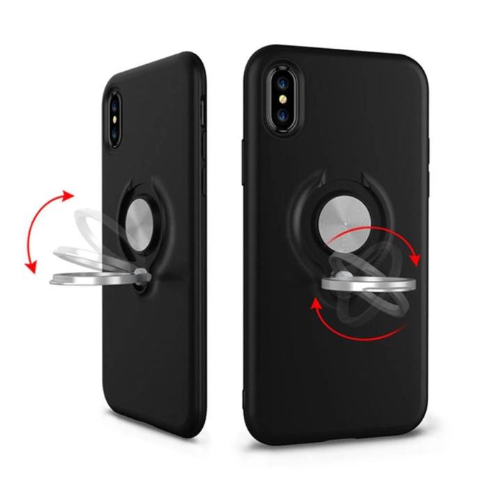 Bild 2, iPhone X/Xs Ringskal Svart