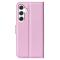 Samsung Galaxy S24 Fodral Litchi Läder Ljus Rosa