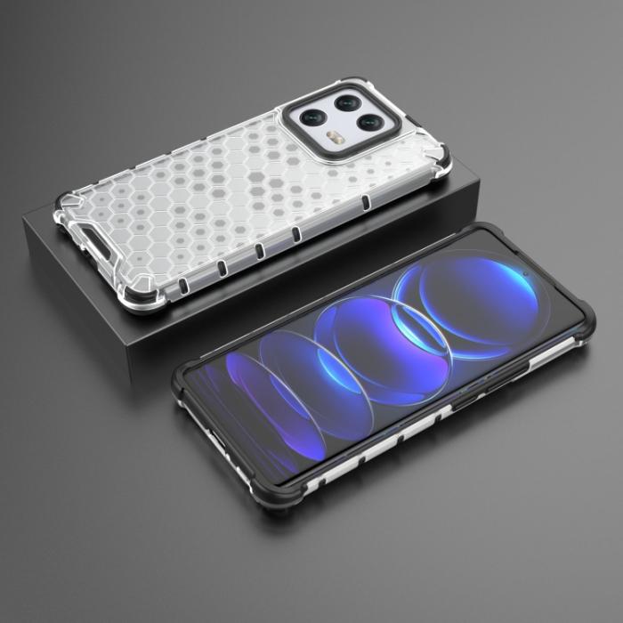 Bild 3, Xiaomi 13 Pro 5G Skal Shockproof Honeycomb Textur Vit