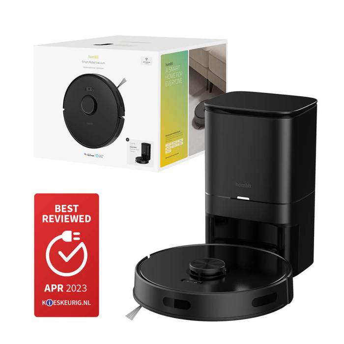 Bild 3, Hombli Smart Robotdammsugare Svart