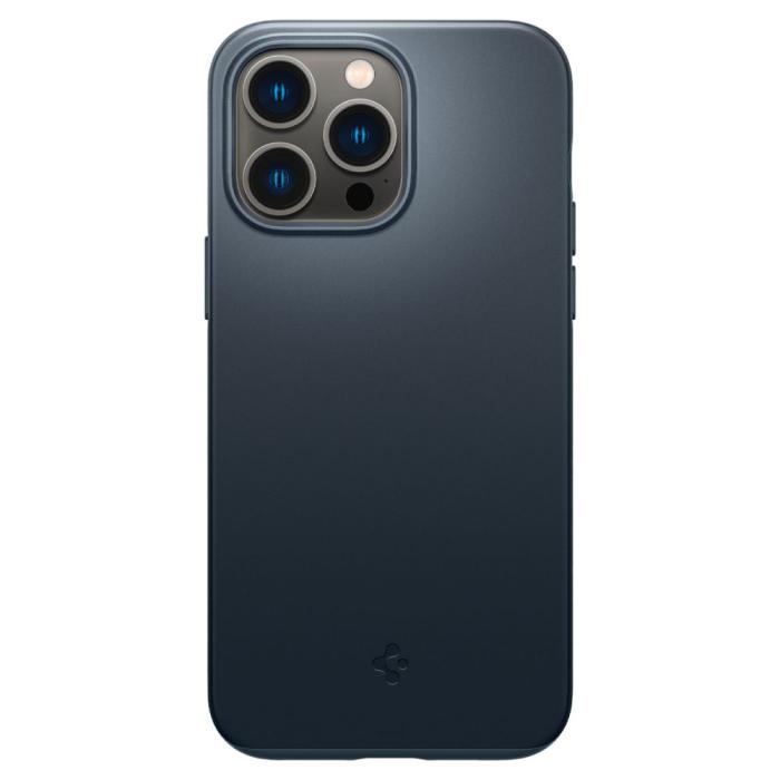 Bild 2, Spigen iPhone 14 Pro Max Skal Thin Fit Metal Slate