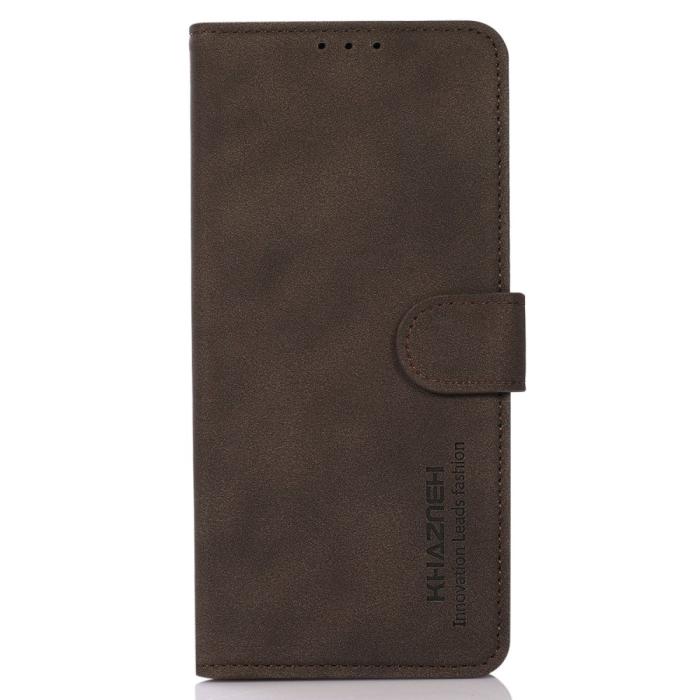 Bild 6, KHAZNEH Motorola Moto E22i Fodral Retro Läder Brun