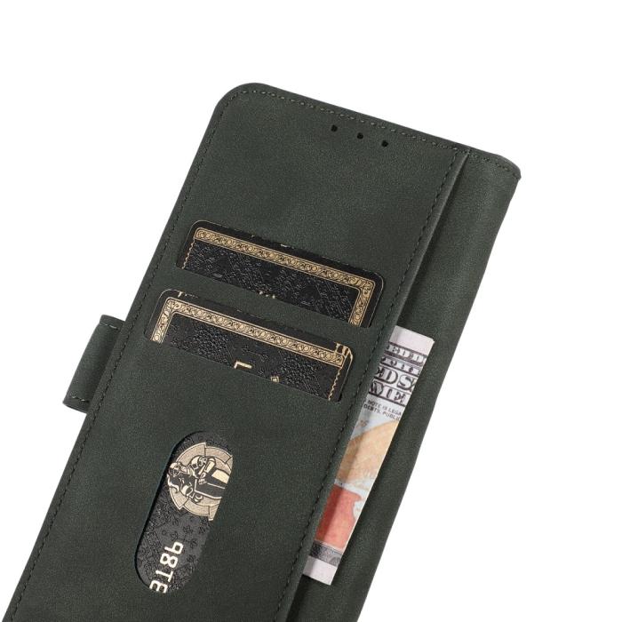 Bild 5, KHAZNEH Xiaomi Redmi Note 14 4G Fodral Retro Läder Grön