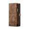 iPhone 12 Mini - CASEME 2-i-1 Magnet Skal/Fodral - Brun