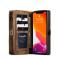 iPhone 12 Mini - CASEME 2-i-1 Magnet Skal/Fodral - Brun