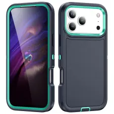 iPhone 17 Pro Skal Extreme Shockproof Hybrid M&ouml;rk Bl&aring;