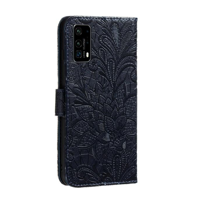 Bild 4, Huawei P40 Pro - Blommigt Mönster - Mörk Blå