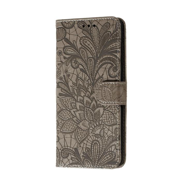 Bild 3, Huawei P40 - Blommigt Mönster - Grå