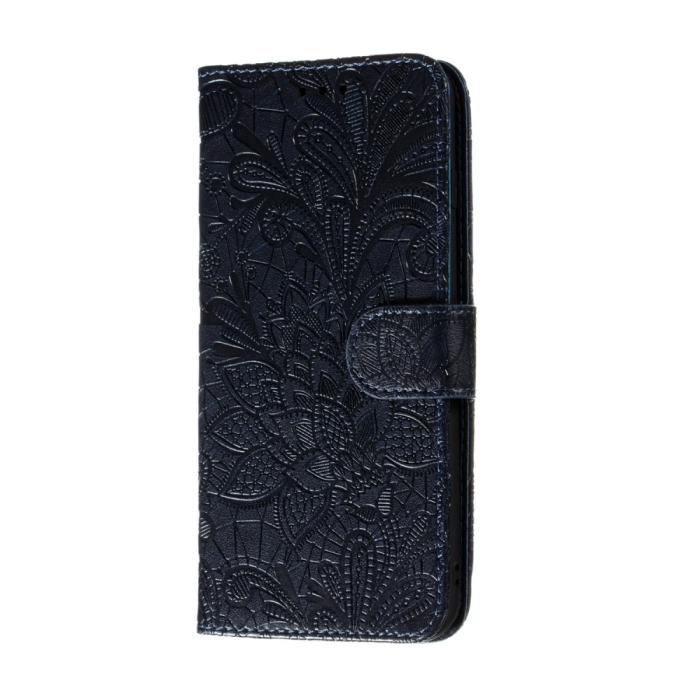 Bild 3, Huawei P40 - Blommigt Mönster - Mörk Blå