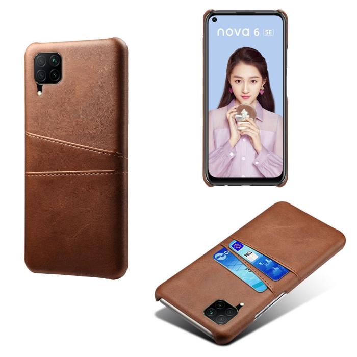 Bild 5, Huawei P40 Lite - Skal med Kortfack - Brun