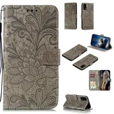 Huawei P40 - Blommigt M&ouml;nster - Gr&aring;